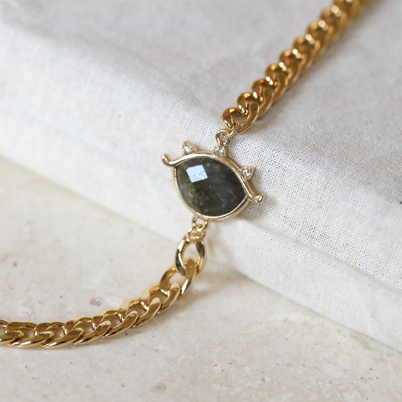 The Gilded Witch - Wholesale Charm/Dangle Bracelet - Third Eye Bracelet - Amethyst, Amazonite, Labradorite3