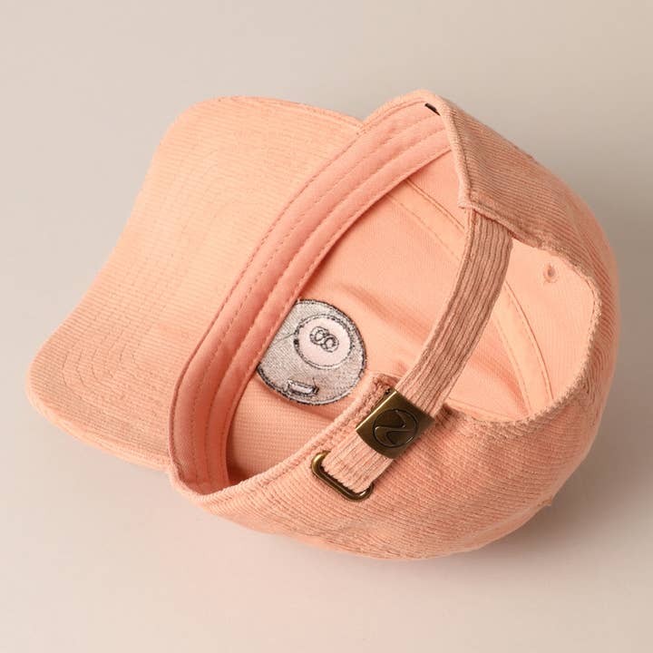 Fashion City - Wholesale Baseball Cap - Women's - 8 Ball Embroidered Corduroy Cap17