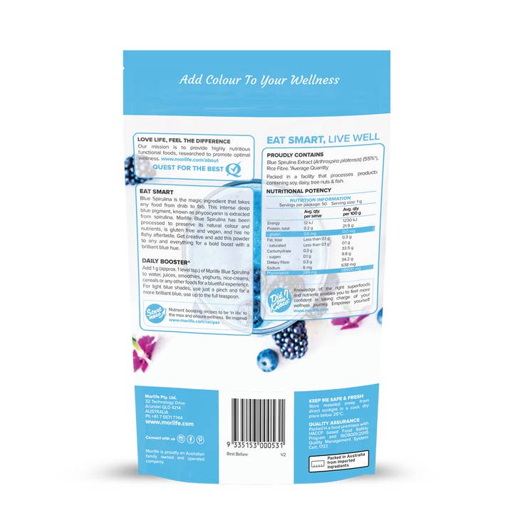 Morlife - Wholesale Protein/superfood powder - Blue Spirulina 50g