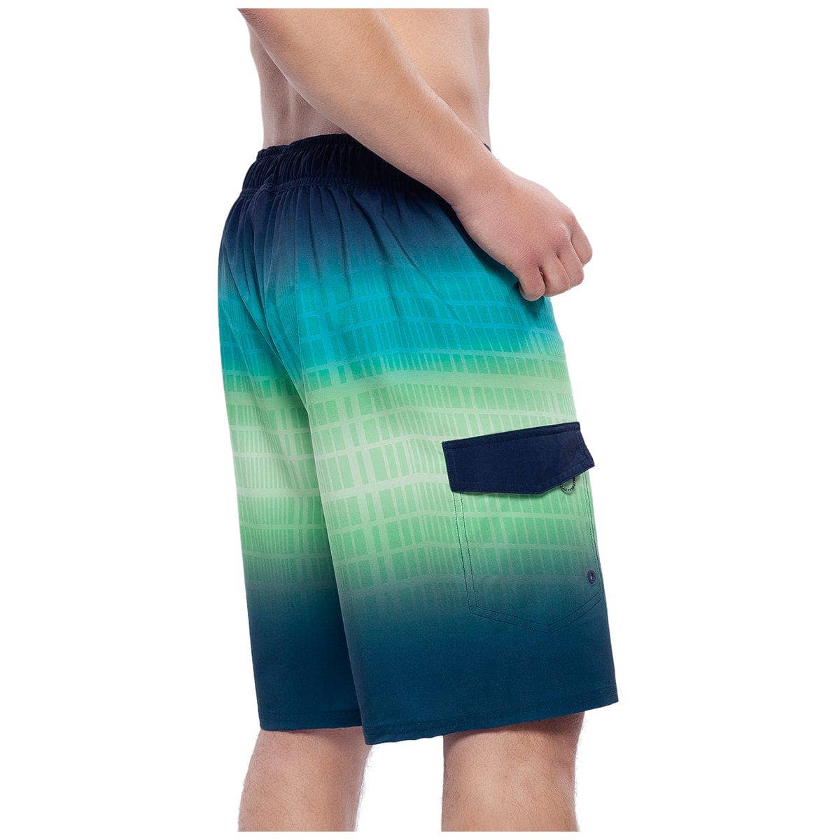 Rokka & Rolla - Wholesale Swim Shorts - Men's - Men's 9" Half Elastic Waist Board Swim Shorts Swimwear24