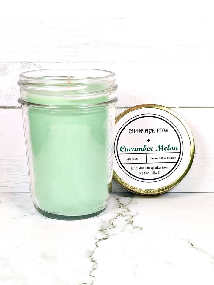 Cucumber Melon 6.5 Oz Jar Candle for wholesale by Chandler Fow