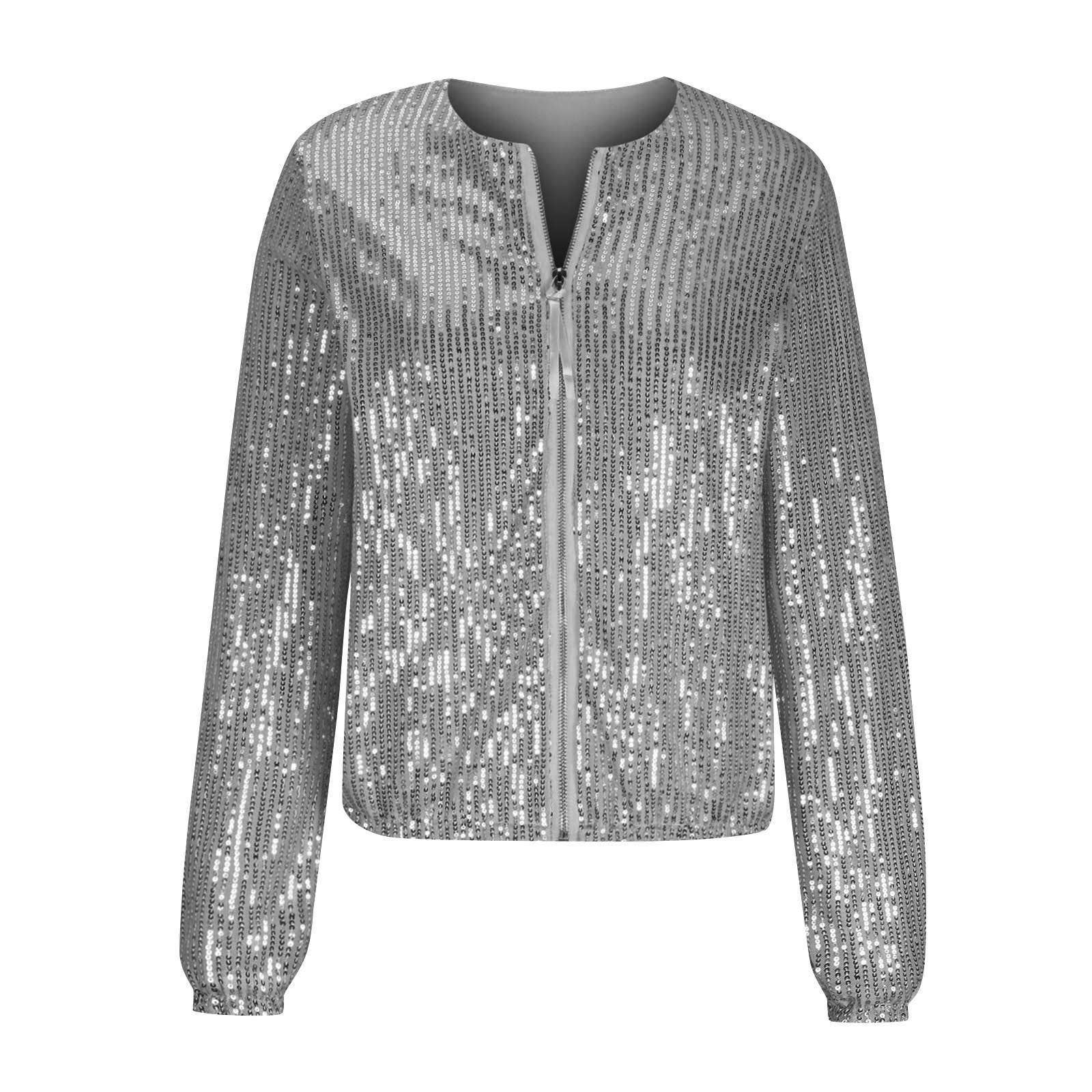 Rosa Clothing - Wholesale Jacket - Women's - Sequin Party Jacket Glitter Outwear7