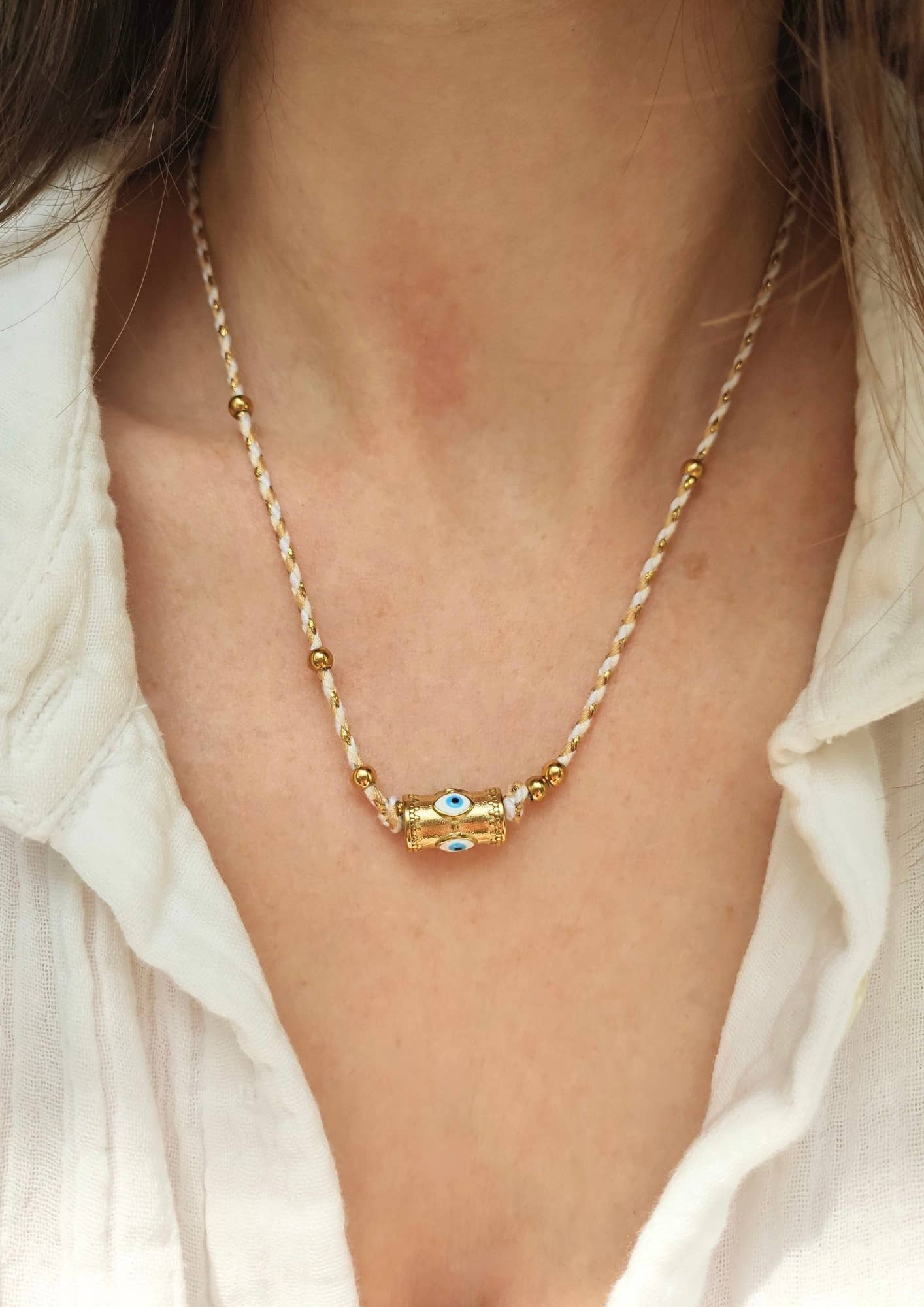 L'Atelier d'Artémis - Wholesale Halskettinghanger - INDI twee-in-één sieraad – omvormbare ketting & armband7