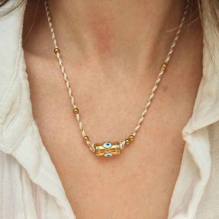 L'Atelier d'Artémis - Wholesale Halskettinghanger - INDI twee-in-één sieraad – omvormbare ketting & armband7