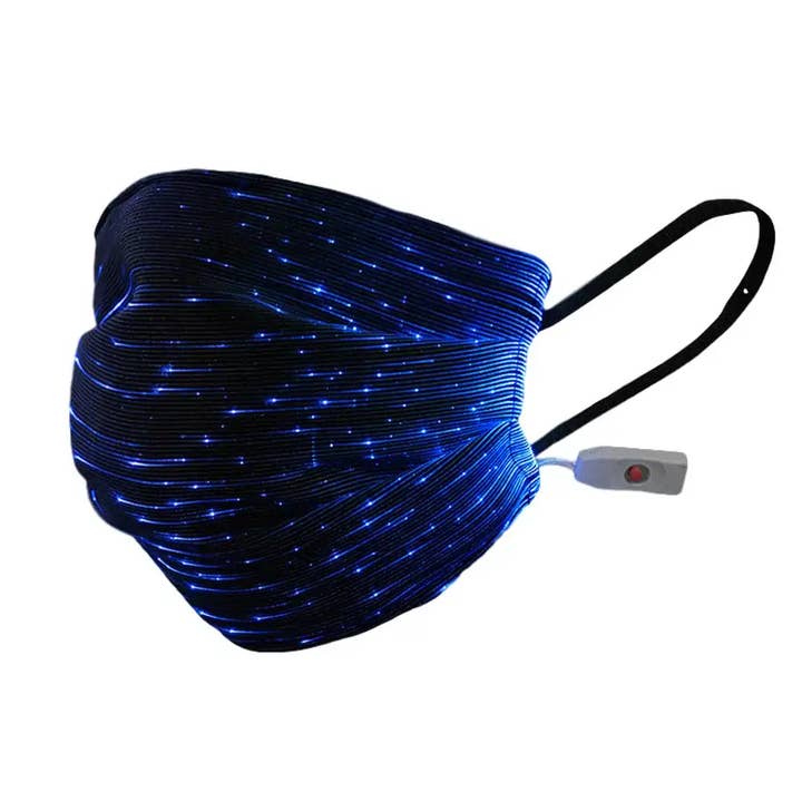 Blinkee.com, LLC – Engroshandel Mundbind – USB fiberoptisk flerfarvet lys ansigtsmaske3