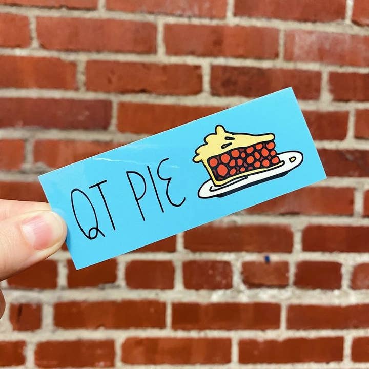 RAD Stickers + Doodads - Wholesale Sticker - QT Pie Mini Bumper Sticker2