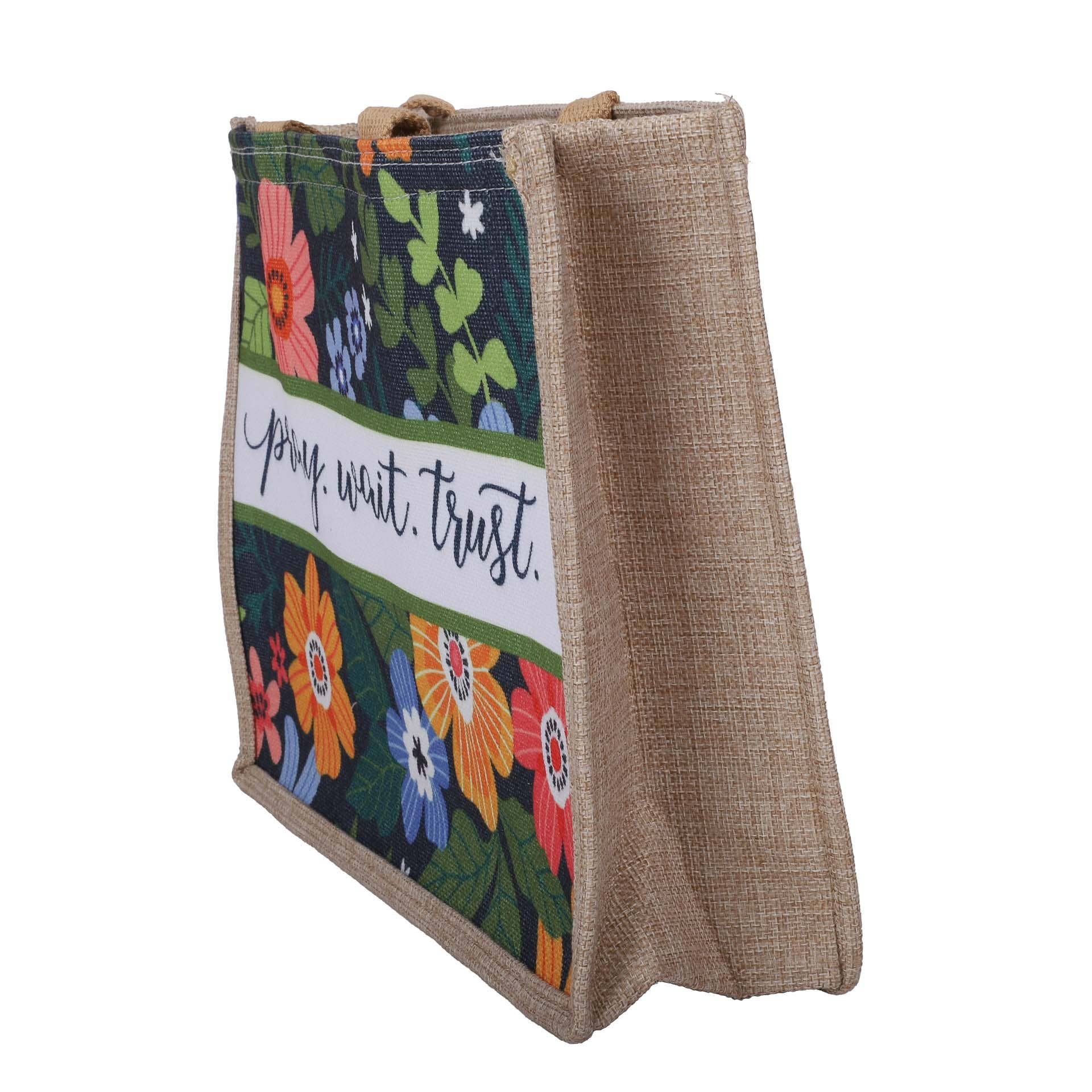 Swanson Christian Products - Vente Tote bag – femme - Tote en toile tissée - Prie Attends Fais confiance3