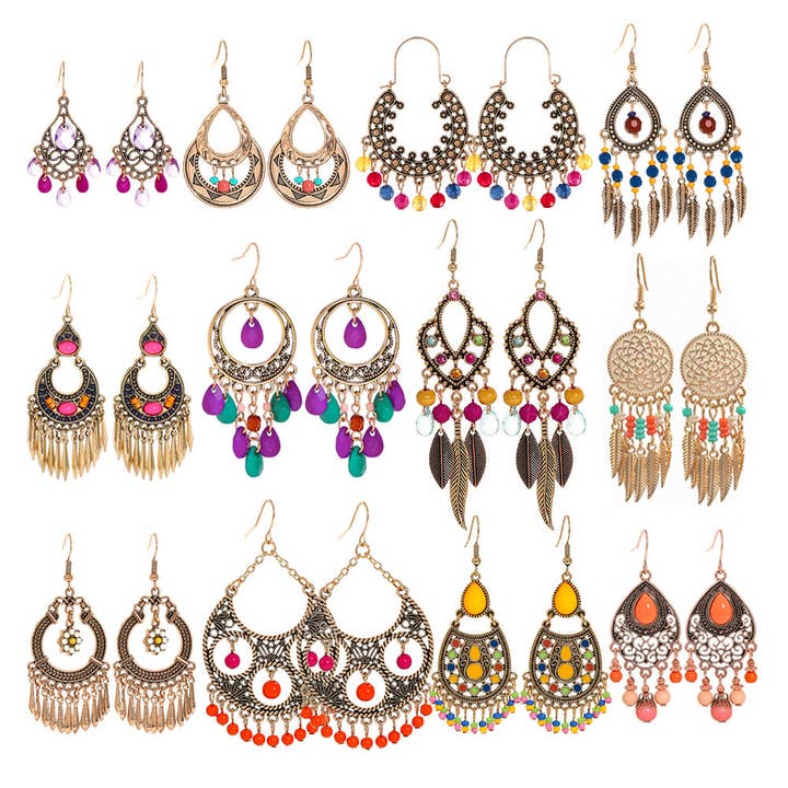 Mode kvast-perleøreringe til kvinder – stilfuldt vintage-smykke for engroshandel hos Halcyon Outfitters®