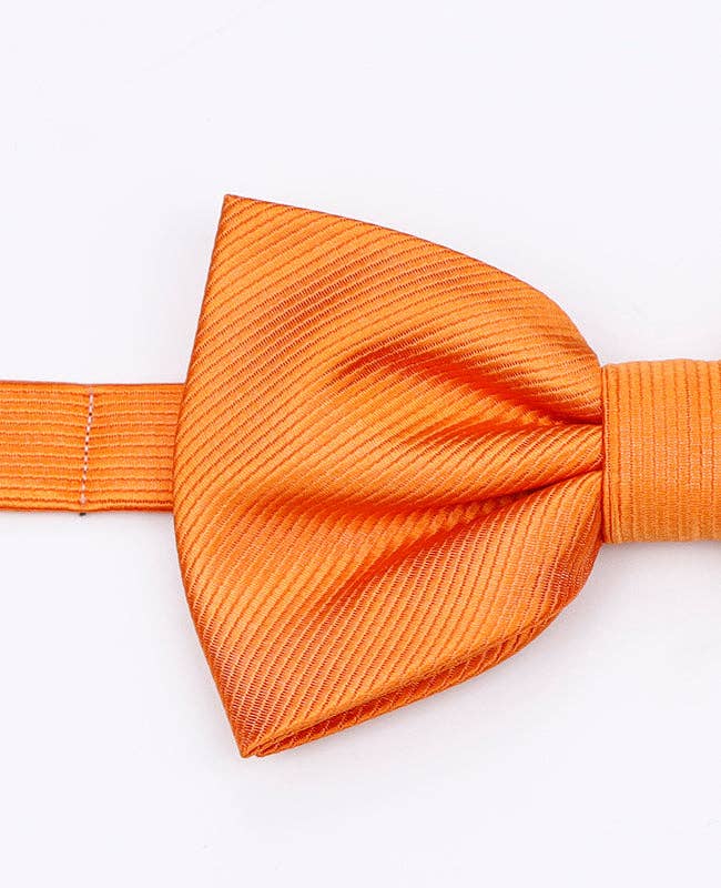 Unipap's - Wholesale Bow Tie - Men's - Men's XL Orange Bow Tie in Polyester "Lucien"2