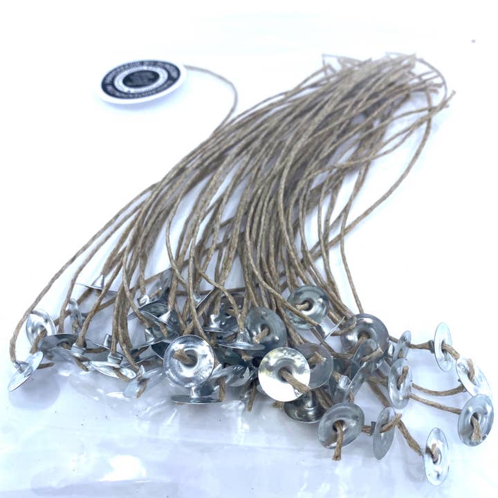 Sunsum Intentional Living - Wholesale Craft Supplies - 6" Tabbed Hemp Wick ( 50 pcs)1