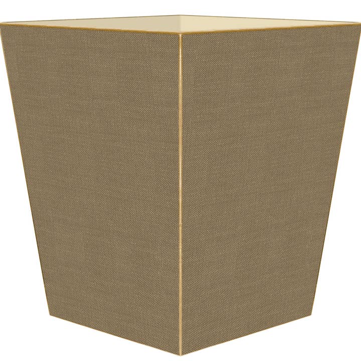 Marye-Kelley – Engroshandel Skraldespand – WB8403 - Taupe Linen Papirkurv1