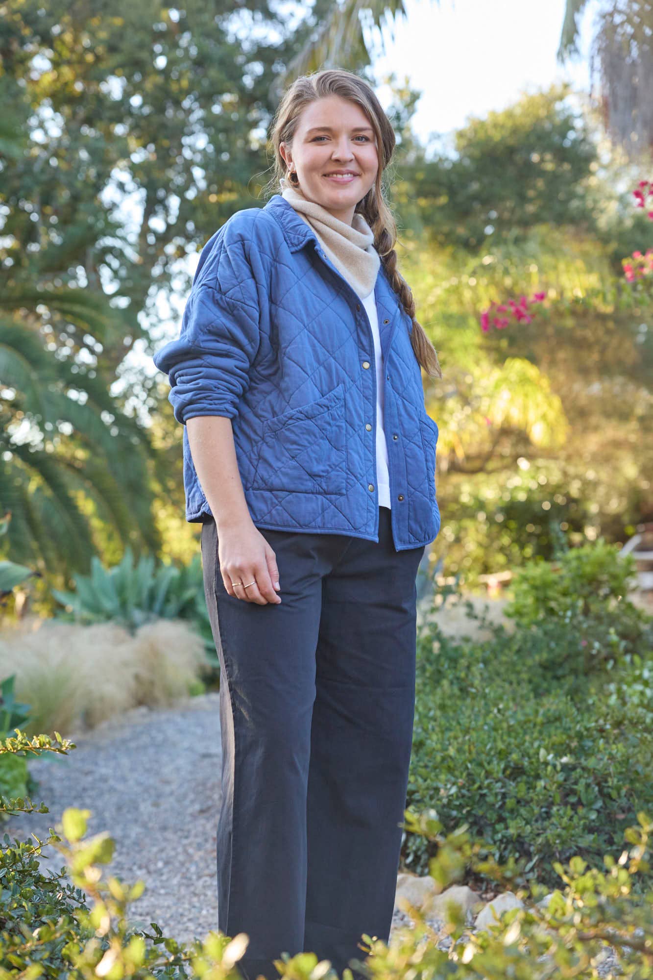 and for Good - Wholesale Jacket - Women's - Countryside Quilted Jacket - Inky Blue0