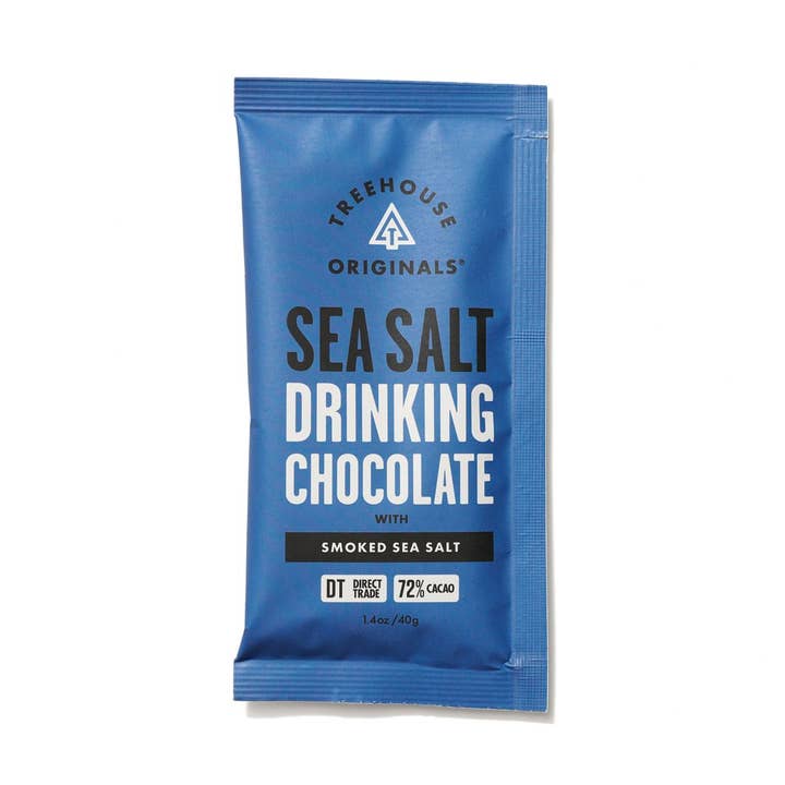Treehouse Originals - Wholesale Hot Cocoa Mix/Kit - SeaSalt Organic Dark Drinking Chocolate |Vegan Hot Chocolate