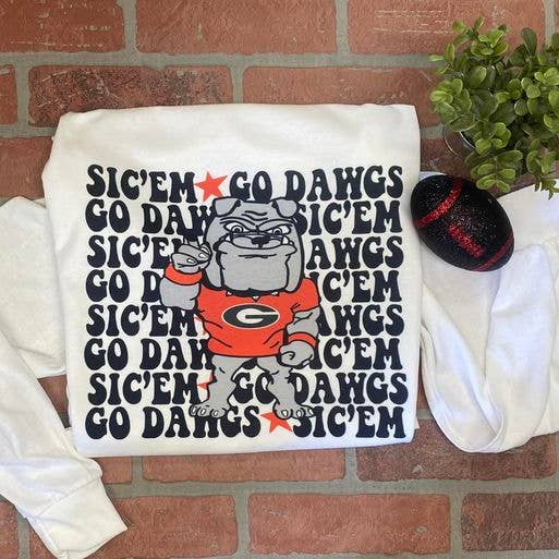 SWEAT-SHIRT SIC'EM GO DAWGS pour la vente par Southern Designs & Home Decor