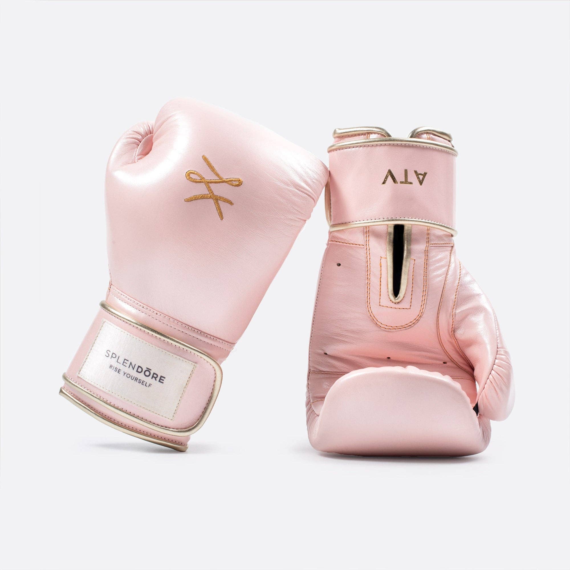 SPLENDORE – wholesale Fitness equipment – PINK LEATHER BOXING GLOVES FOR WOMEN0