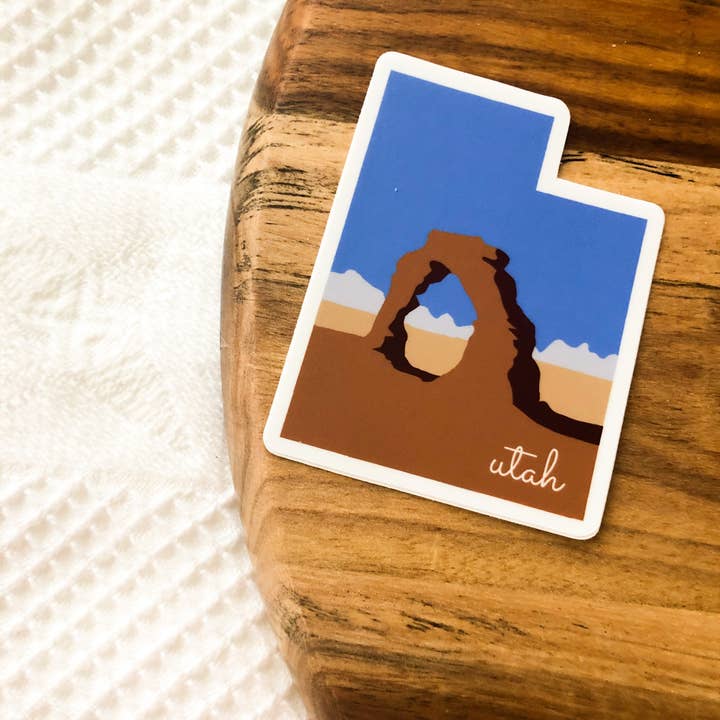 Autocollant Utah pour la vente par Sagie May Design Co
