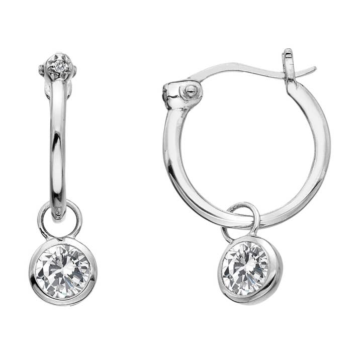 White Topaz Drop Earrings for wholesale by Hot Diamonds