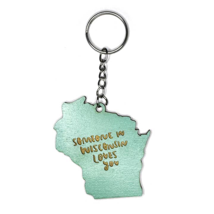 Someone in Wisconsin Loves You Keychain for wholesale by SnowMade