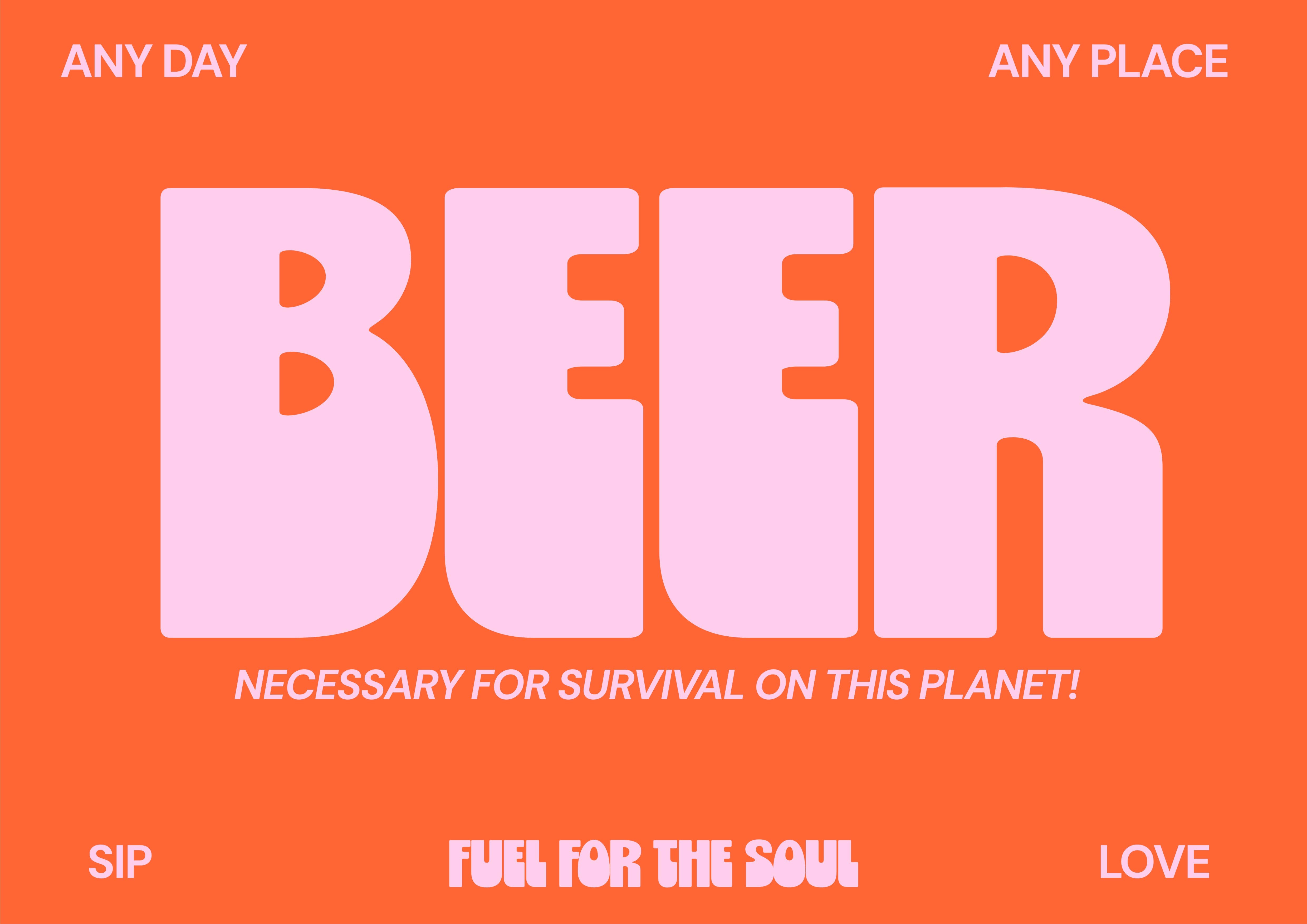 Blue Iris Designs Co – wholesale Art print – Beer Typography print1