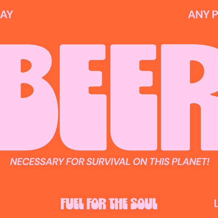 Blue Iris Designs Co – wholesale Art print – Beer Typography print1