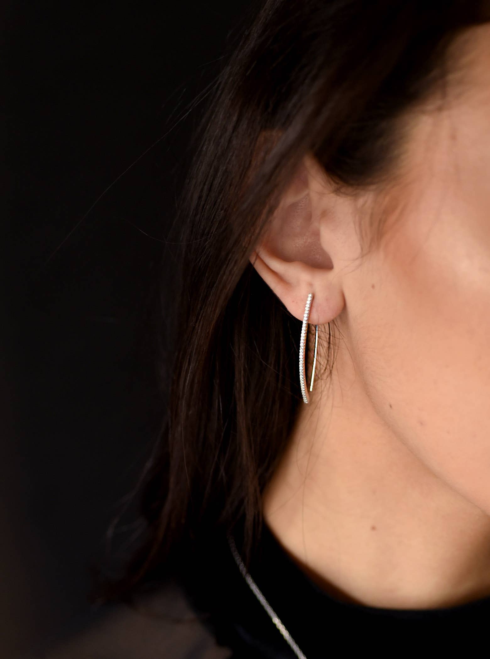 FELIX Z DESIGNS - Wholesale Dangle Earrings - CZ Wire Threader Earring4