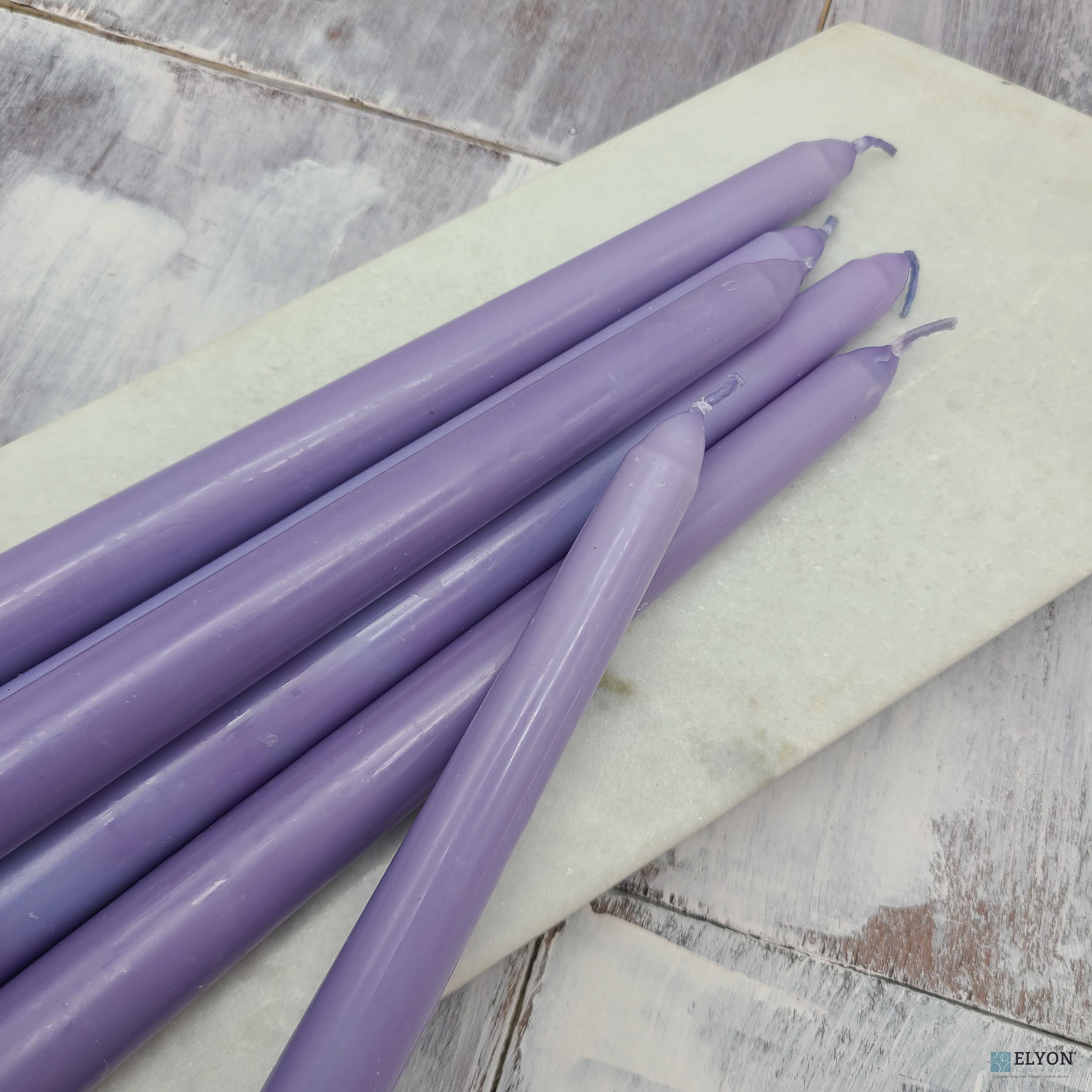 Elyon Tableware® - Wholesale Tapered Candle/Candlestick - Colored Taper Candles 8-Hour Burn Time Wax 25/50 Pack8