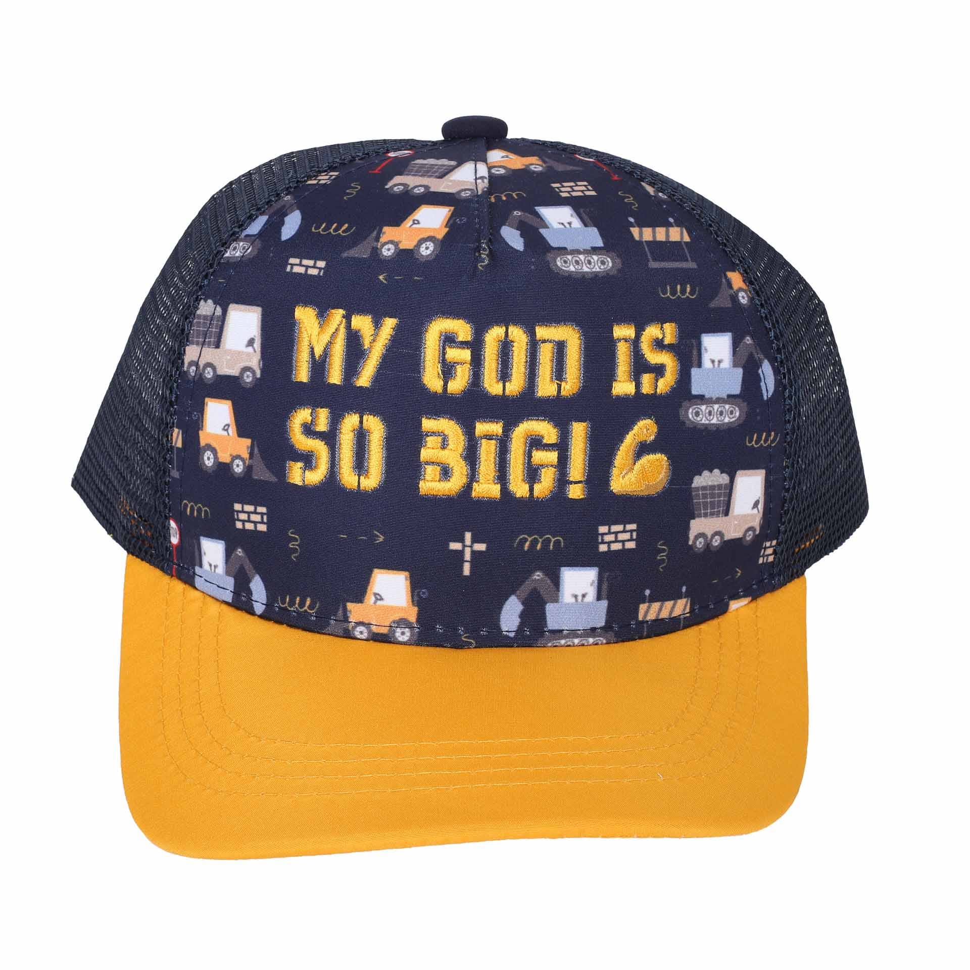 Swanson Christian Products - Wholesale Baseball Cap - Kids - Cap My God Yellow/  Navy Kids4