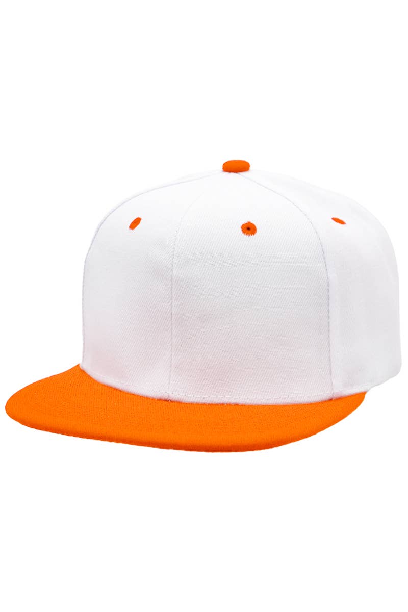 Cap Zone - Wholesale Flat Brim Cap - Unisex - Two Tone Twill Snap Back Flat Bill Cap7