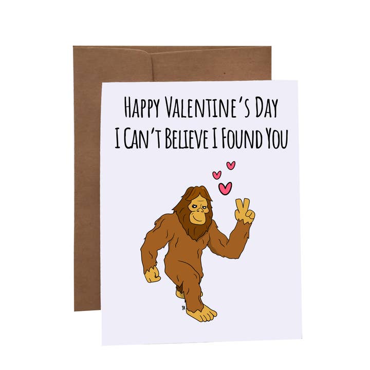 Feliz Dia dos Namorados Pé Grande | Cartão de Saudação por atacado de SKP ink