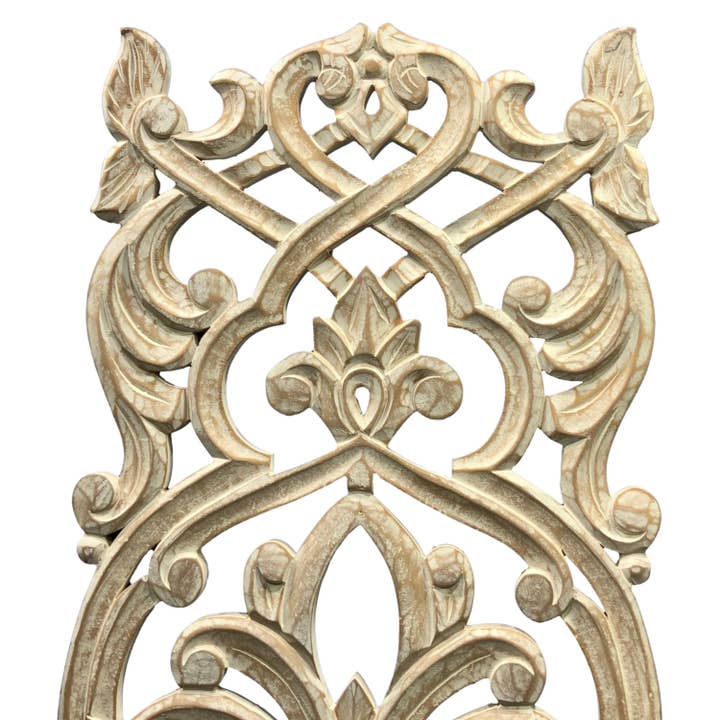 Wilco Home - Wholesale Wall Accent - Hand-Carved Wood "Princess" Wall Grille