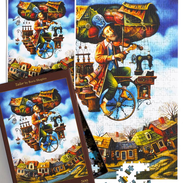 Art & Fable Puzzle Company, LLC – wholesale Puzzle – Adult – Tailor; 500-pc Velvet-Touch Jigsaw Puzzle