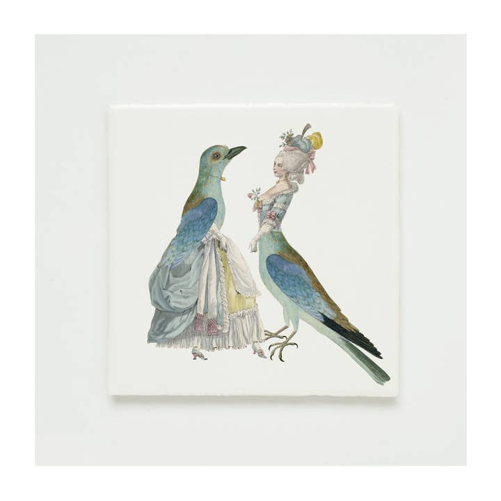 Wall tile Rijksmuseum Lady and roller for wholesale by Lylies
