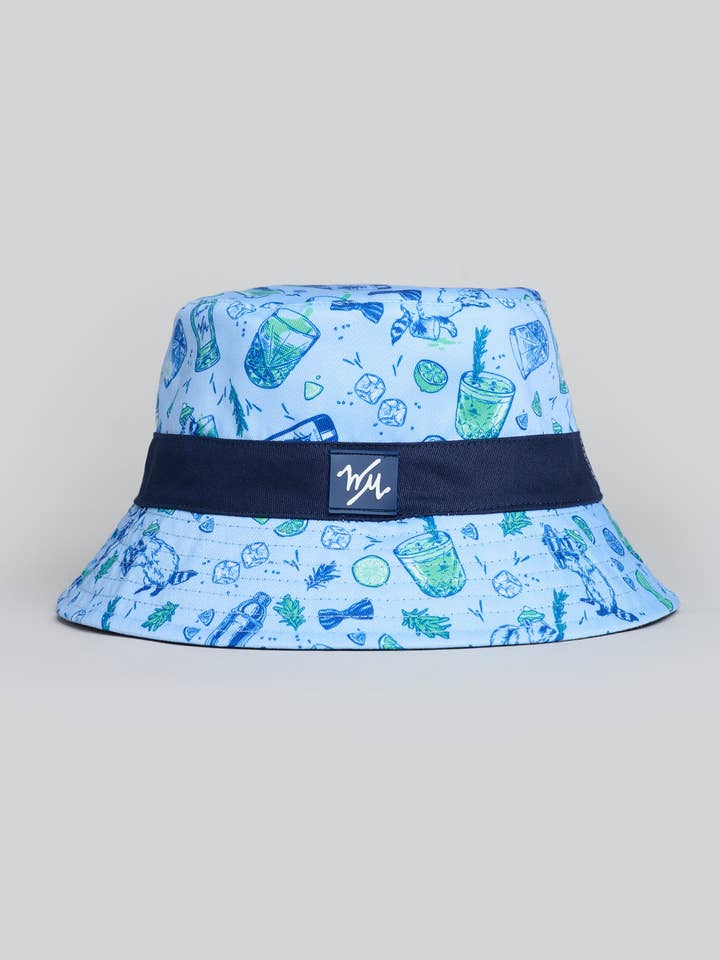 Salty Raccoon Bucket Hat for wholesale by William Murray Golf