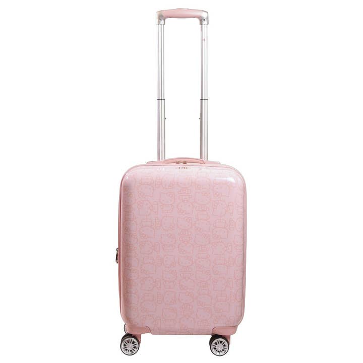 FUL Luggage (Concept One) – wholesale Luggage – Hello Kitty Pose All Over 22" Hard-Sided Luggage Pink5