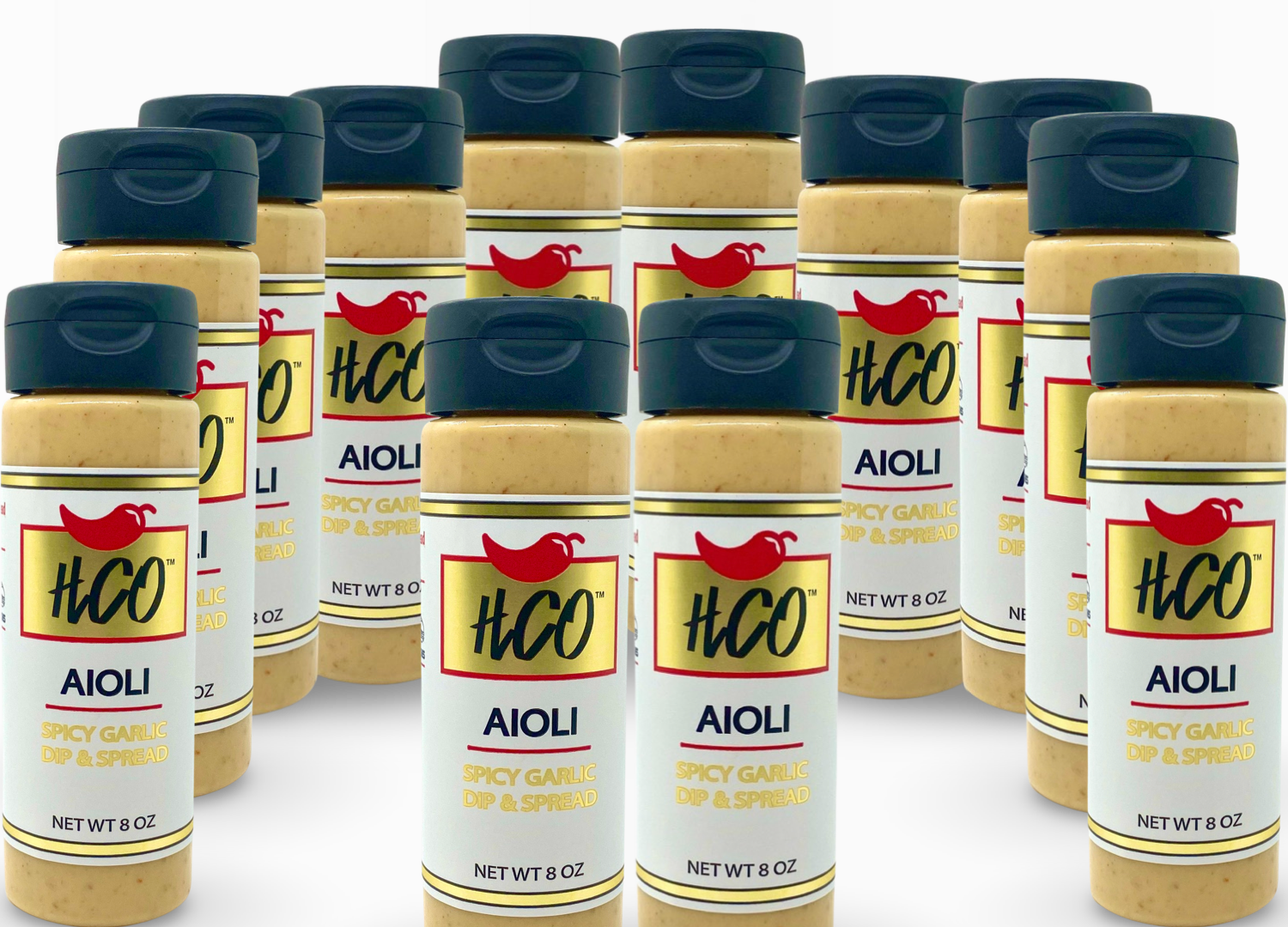 Hot Crispy Oil - Wholesale Mayo - HCO Aioli (12/8oz Case) Garlic Spread and Dip4