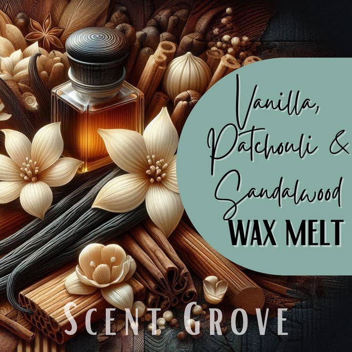 Scent Grove - Wholesale Wax Melt - Vanilla, Patchouli & Sandalwood soy wax melt3