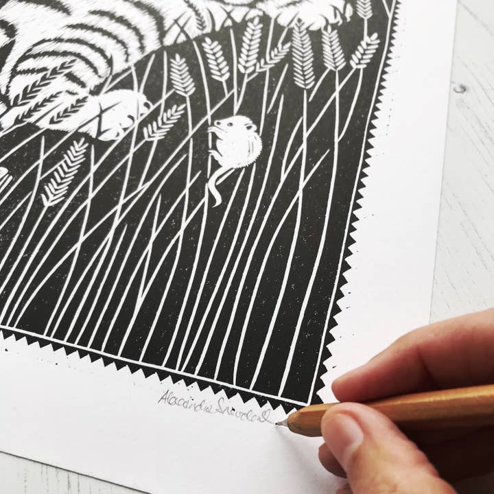 Alexandra Snowdon – wholesale Art print – Scottish Wildcat Print4