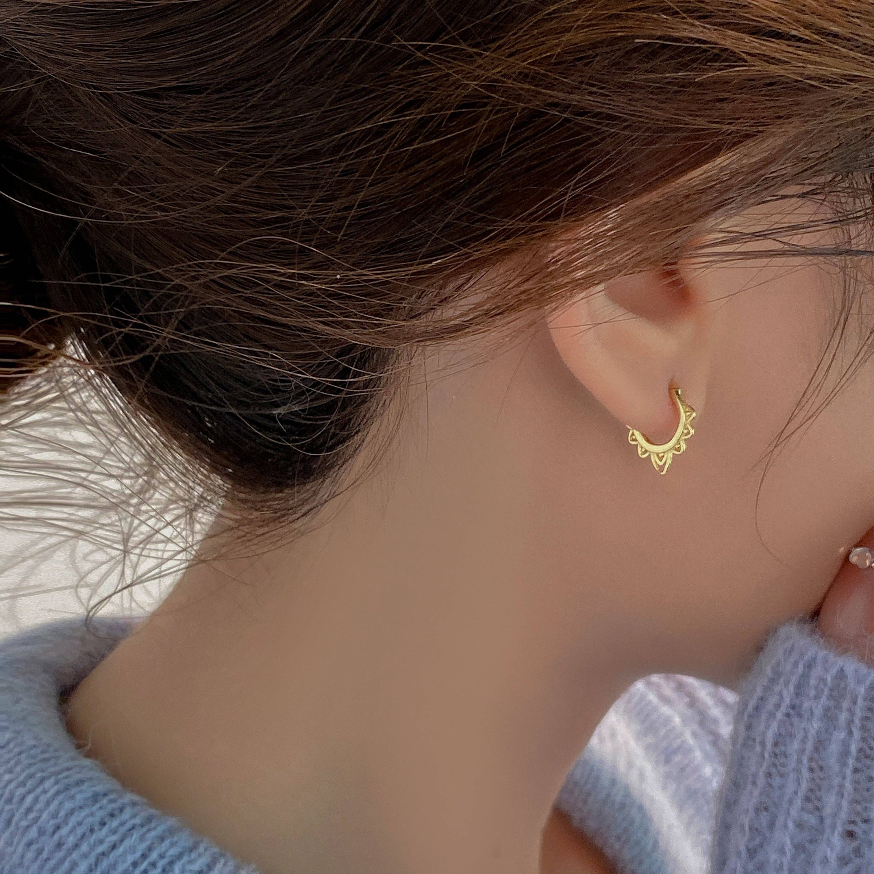 happyzzzsu - Vendita all'ingrosso Orecchini a cerchio - Orecchini a Cerchio in Argento Sterling 9251