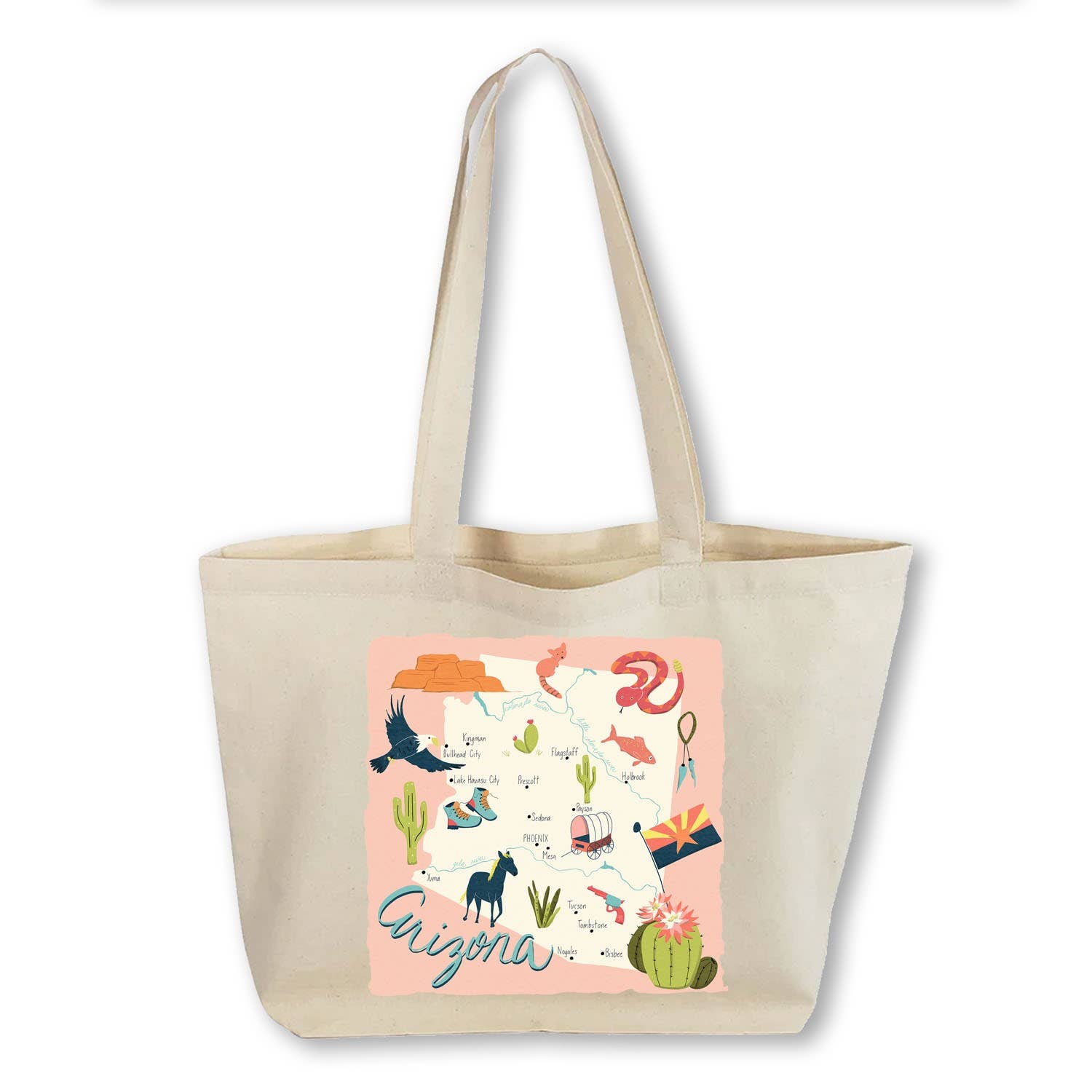 Works of Heart - Wholesale Tote Bag - Unisex - Home State Home: Canvas Totebag1