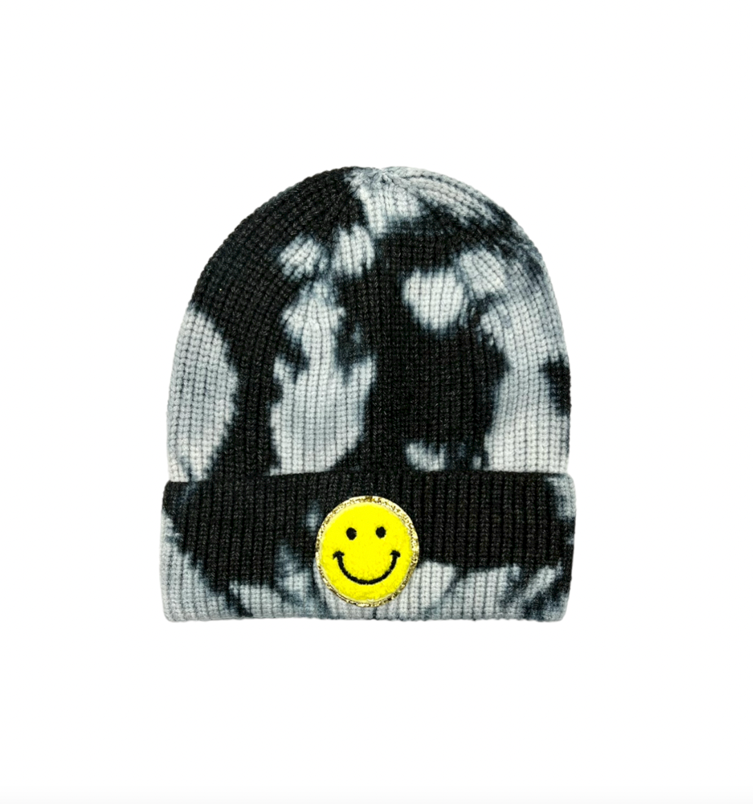 Mavi Bandz - Wholesale Beanie - Kids - Varsity Smiley Face Tie Dye Beanie Stocking Hat Cap2
