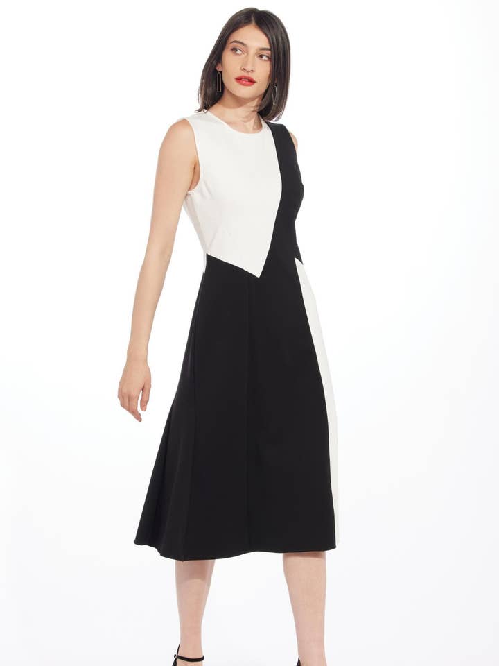 Zen Dress - Black and White for wholesale by Eva Franco