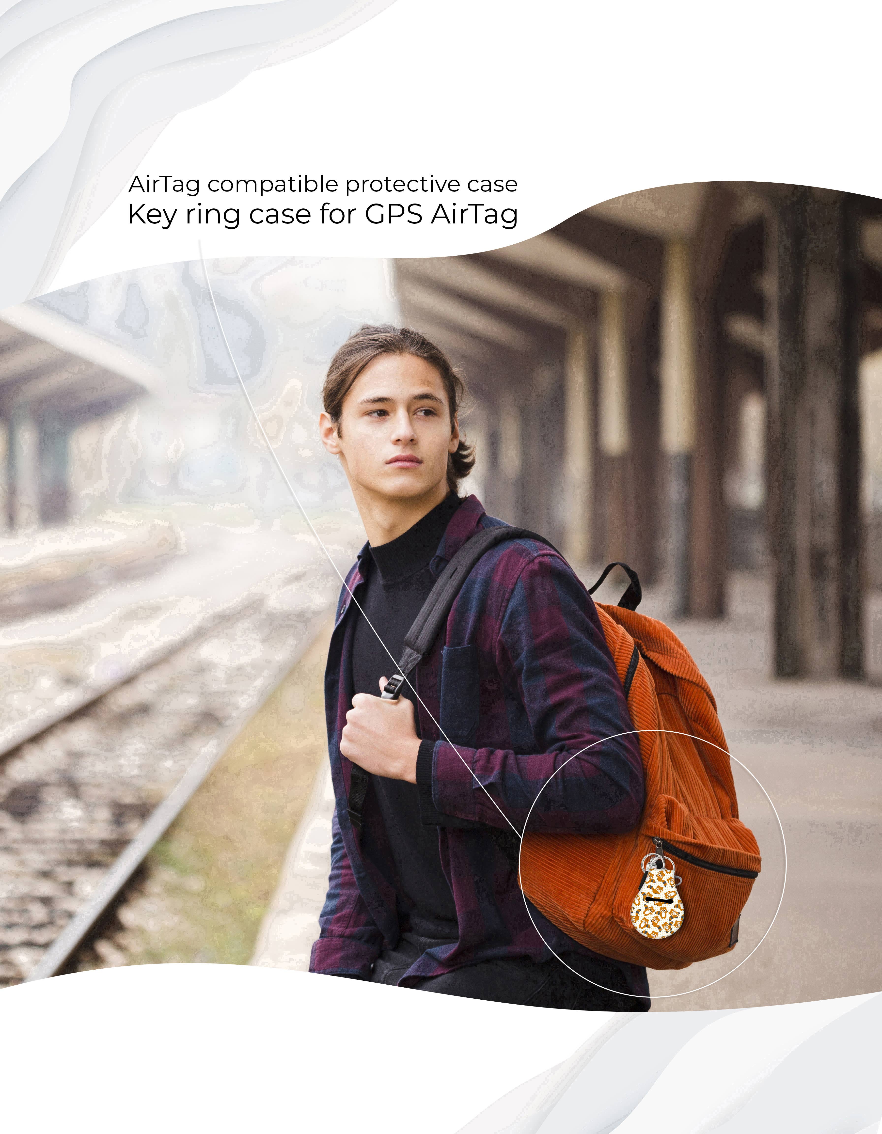 Jolitee - Wholesale Keychain - Unisex - Neoprene AirTag Case Keychain – Red Pandas2