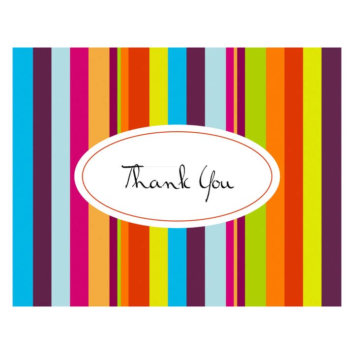 Stripes - Boxed Thank You Notes for wholesale by The Retrospect Group Collection