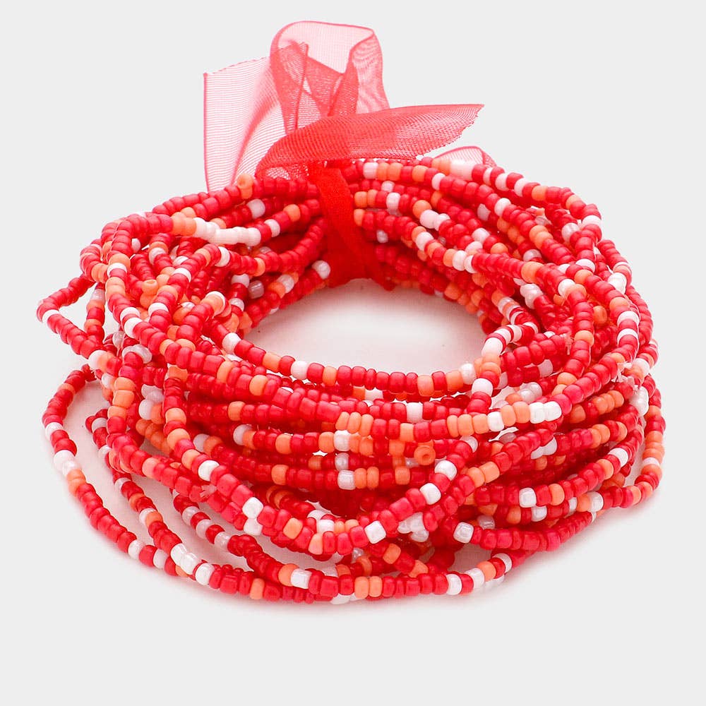 Sensibling Corp. - Wholesale Beaded Bracelet - 25PCS - Seed Beaded Stretch Bracelets
13