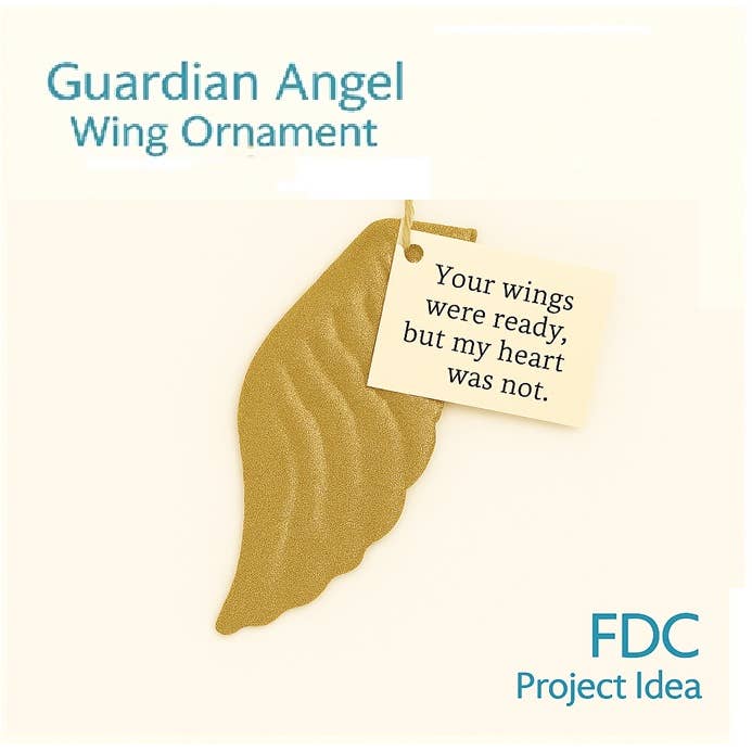 Factory Direct Craft - Wholesale Cutouts - Gold Lame Embossed Angel Wings 3