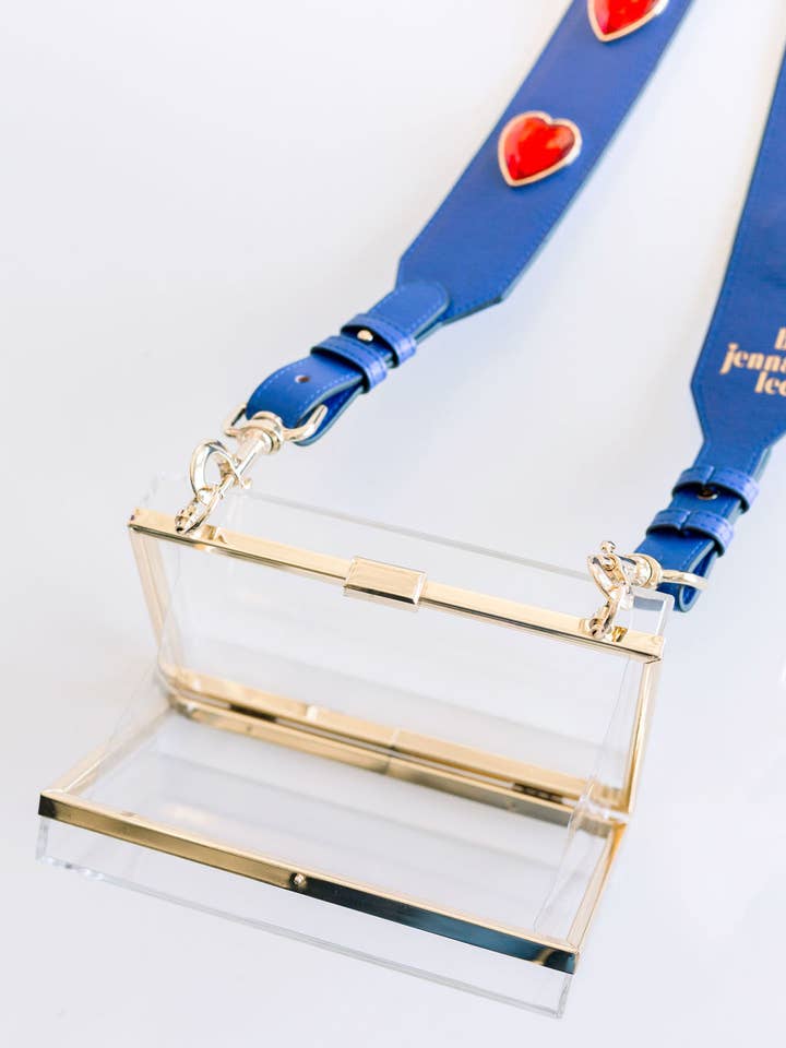 Bolsa para mulher em acrílico transparente | Bolsa de tiracolo Clear Game Day por atacado de By Jenna Lee