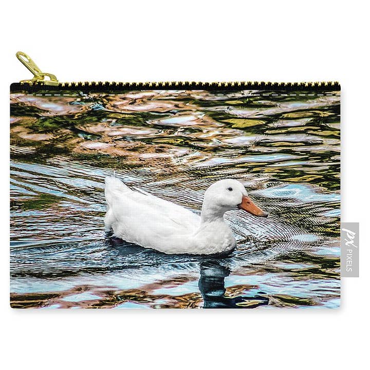 ZIP POUCH - ZIP POUCH “THE LAKE'S GOOSE IN ART” for wholesale by sorayadapuzzostore