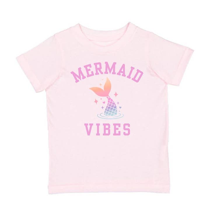 Mermaid Vibes Short Sleeve T-Shirt - Kids Boutique Clothing for wholesale by Sweet Wink