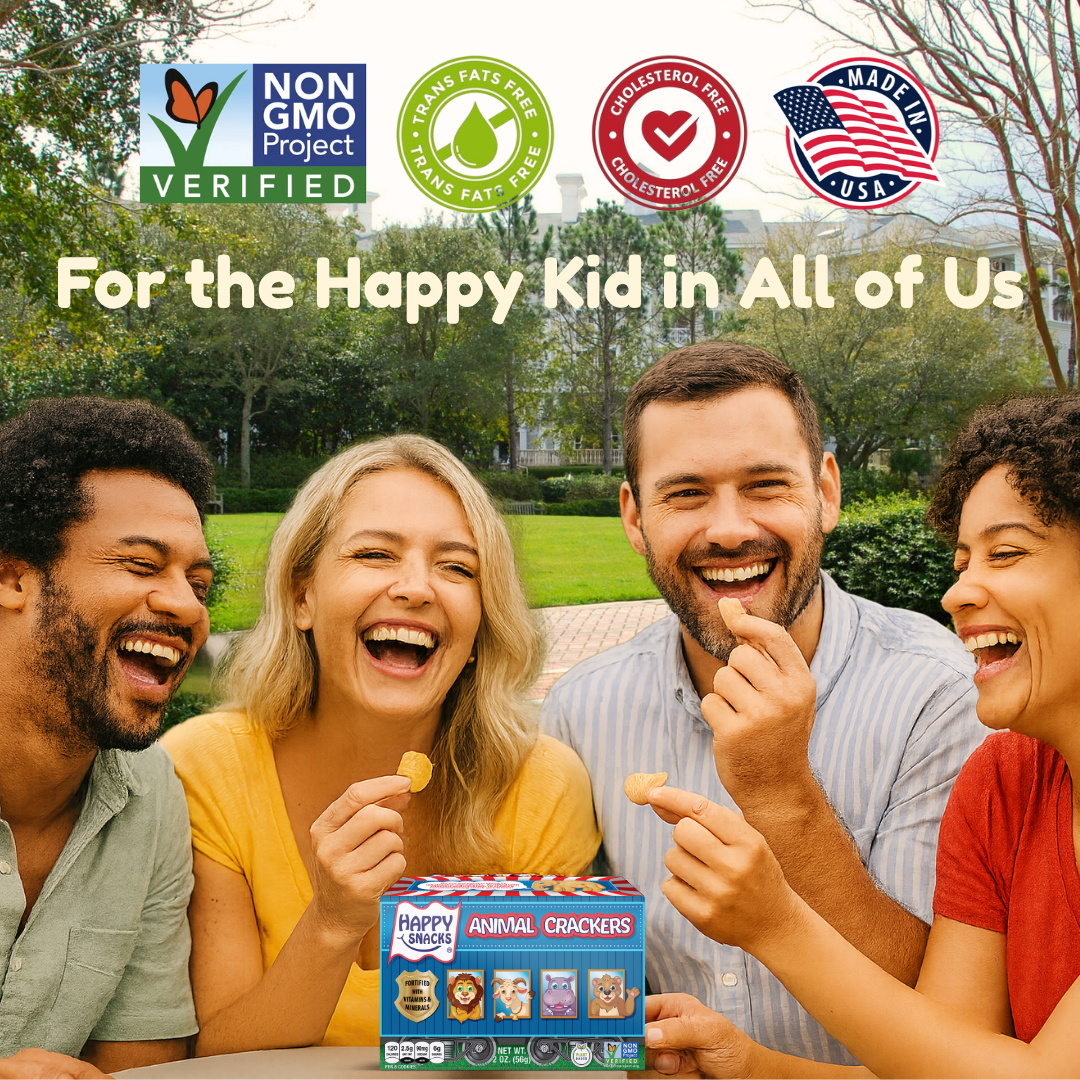 Happy Snacks - Wholesale Cookie - Plant Based Fortified Animal Crackers Box5