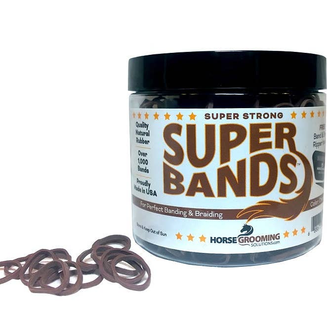 Smart Horse Gear - Wholesale Horseback riding gear - Super Bands Jar-Brown/Chestnut3